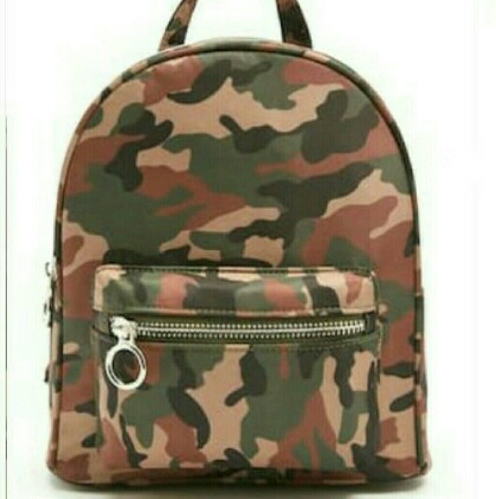 Camoflage backpack purse